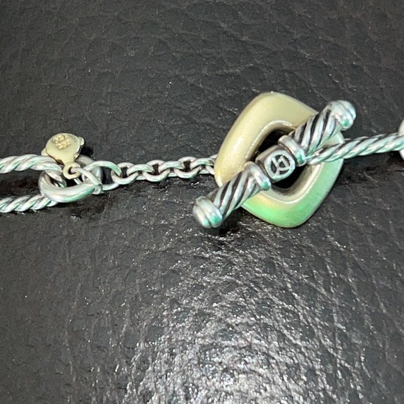 David Yurman 36” necklace 18K gold and 925 silver link - Picture 10 of 12